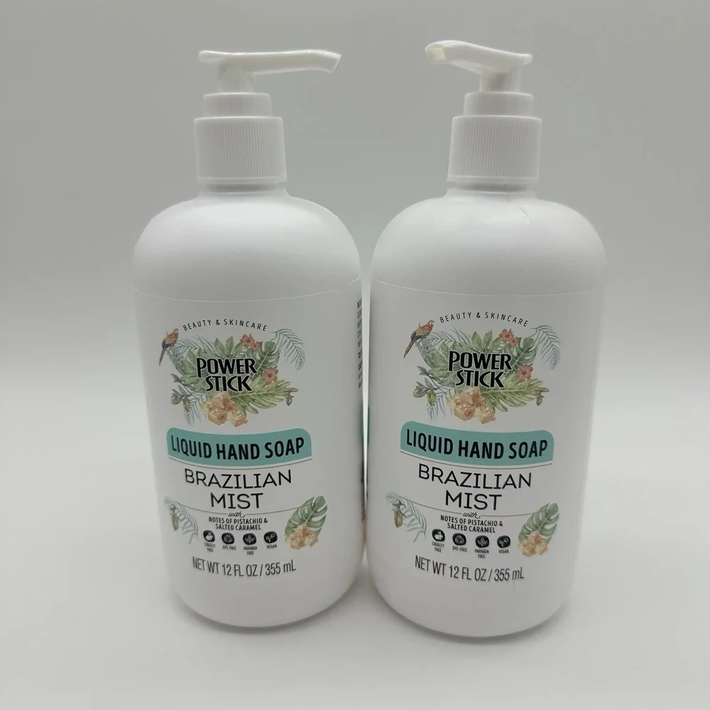 2 Power Stick Brazilian Mist Hand Soap NEW Great Scent Rare